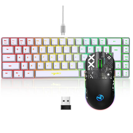 60% Gaming Keyboard And Mouse Combo Set Gamer White Key Board Combo Computer Wired Keyboards Mouses Office Teclado - product