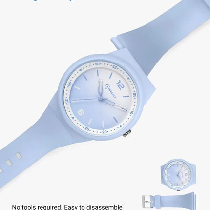 Pink Quartz Children Watches Silicone Strap Waterpoof Blue Analog Teenage Wriwtches for Girls Boys