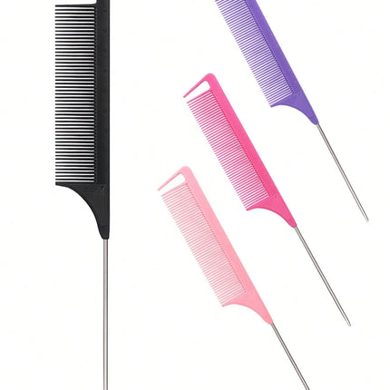 stainless steel pointed tail hair, hair comb hair brush salon hair styling tool hair comb, Special for real hair wigs