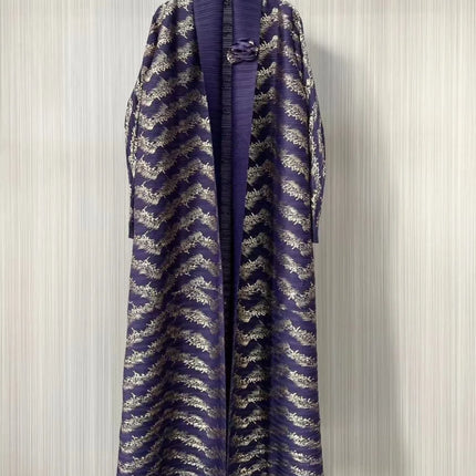 Eid Muslim Abaya for Women Cardigan Dresses Pleated Miyake Caftan Ramadan Morocco Dubai Jalabiya Kaftan Vestidos Arab Long Robe