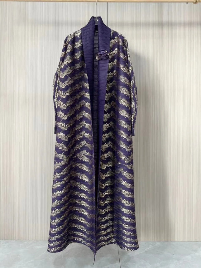 Eid Muslim Abaya für Damen Strickjacken Kleider Plissiert Miyake Kaftan Ramadan Marokko Dubai Jalabiya Kaftan Vestidos Arabisches langes Gewand