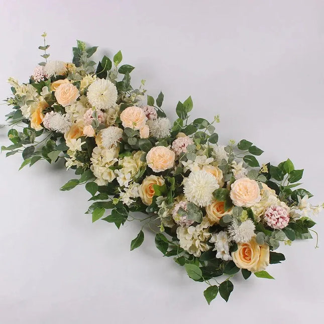 Flower Row Wedding Backdrop - artificial flowers for wedding backdrops (photo 7 of 9)