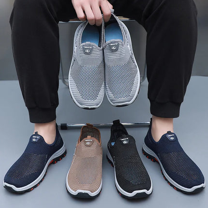 Men's Summer Mesh Shoes Breathable Lightweight Casual Sneakers Outdoor Walking Hiking Footwear 2026 New