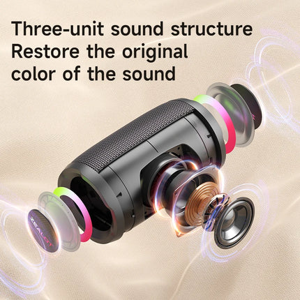 Zealot-S61M Karaoke Machine Portable Bluetooth Speaker with 1-2 Wireless Microphones Bluetooth 5.3 Home Family Singing Gifts