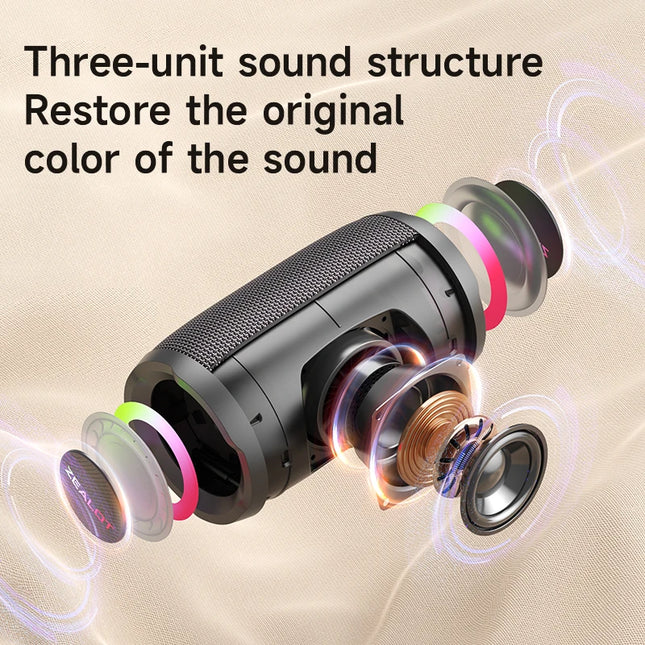 Zealot-S61M Karaoke-Maschine Tragbarer Bluetooth-Lautsprecher mit 1–2 kabellosen Mikrofonen Bluetooth 5.3 für Familien-Gesangsgeschenke