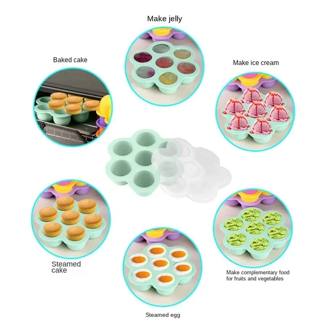 Reusable Gel Silicone Molds for Baby Food, Freezer Tray, Snack Freezer Storage Box, Pastry and Pastry - product image 2
