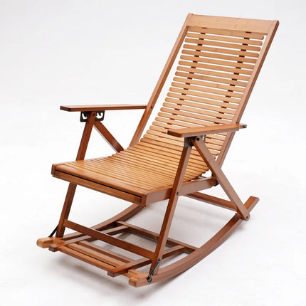 Foldable free chair patio stool rocking recliner folding summer lunch break bench balcony lazy leisure bench