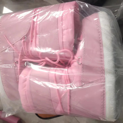 Women's Waterproof and Non-slip Cloth Space 2025 New platform heels  Short Tube Thickened Warm Snow Boots