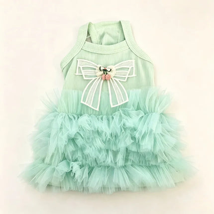 1 Pack Sleeveless Puffy Cute Pet Half Skirt Adorable Princess Dog Skirt Comfortable Pet Apparel Suitable for Small Dogs and Cats