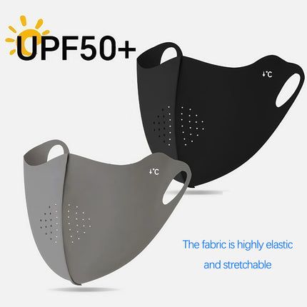 Cooling Mask for Women Men Ice Silk Driving Summer Face Cover Lightweight Washable Breathable Cycling Ice Silk Shopping Sun Mask