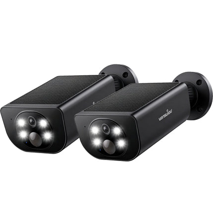 Wansview 2K Solar Security Camera Wireless Outdoor Surveillance with Motion Detection IP65 Waterproof Solar-Powered CCTV for Home Safety 2-Way Audio Color Night Vision