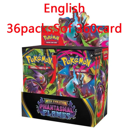 2026 360Pcs/Set Pokemoned Card MEGA EVOLUTION Pre-group SCARLET&VIOLE 151 PHANTASMA FLAMES Prismatic English Booster Battle Card