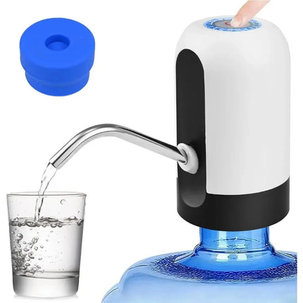 1pcWhite/Black Water Bottle Pump USB Charging Auto Switch Drinking Dispenser Charging One Click Auto Switch Drink Pump Dispenser