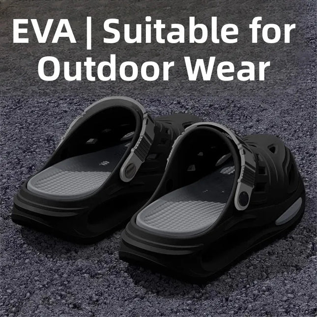 Summer Men's Outdoor Slippers Thick Bottom Anti-slip Clog Shoes Wear-resistant Smell-proof Two-way Male - product image from