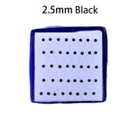 2.5mm Black CZ