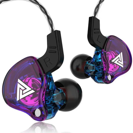 Original QKZ AK6 In Ear Earphone 6 Dynamic Driver Unit Headphone With Mic Stereo Sports HIFI Subwoofer Headset - product imag
