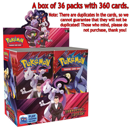 360Pcs Pokemon Destined Rivals Prismatic Black Bolt SCARLET VIOLE 151 Ultra Prism English Booster Battle Transaction Gifts