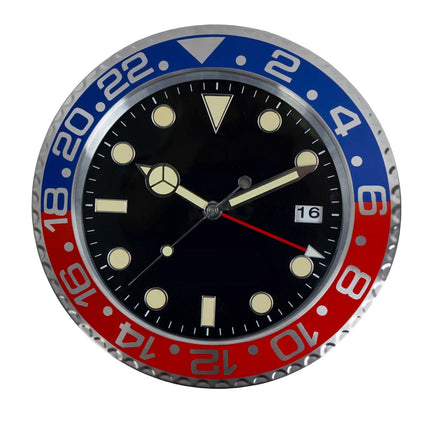 34cm Luxury Creative Wall Clock Modern Metal Design Art Wall Clock Home Large Digital Luminescent Bedroom Decoration Clock