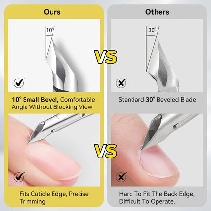 1PC Professional Nail Cuticle Nipper Sharp Dead Skin Scissors for Fingernail Toenail Comfortable Grip Manicure Pedicure Tools