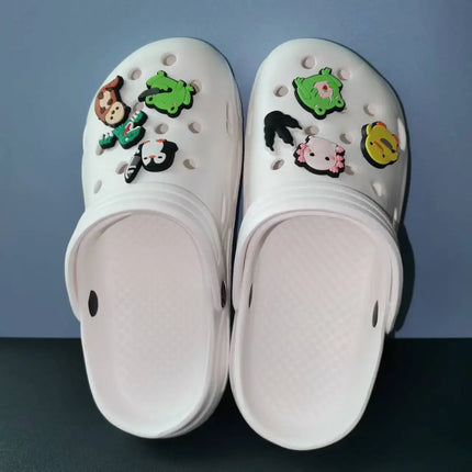 Woman Slippers With Halloween Charms Sandals Women Flip Flops Designer Shoes White Black Clogs Beach Comfortable Platform Mules