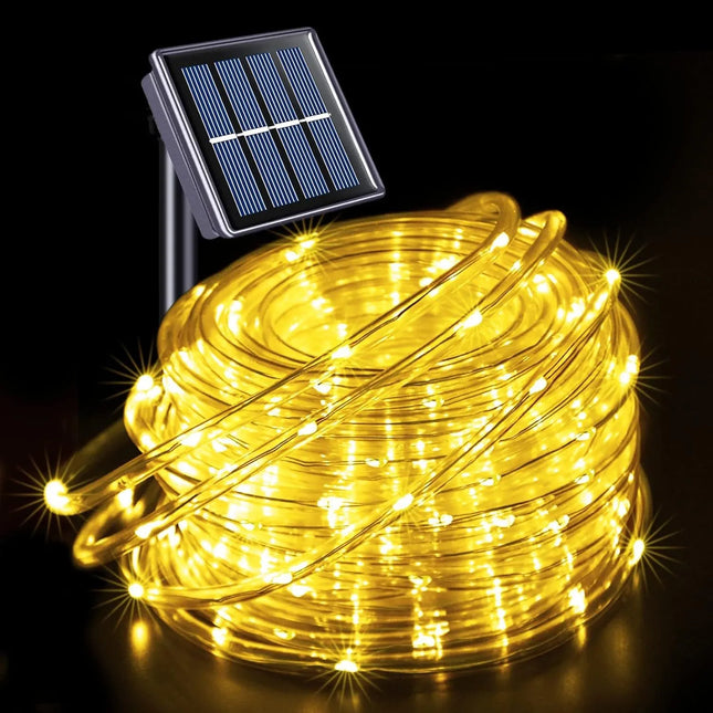 LED Solar Strip Rope Tube Fairy Light Solar Powered Garland String Light Christmas Decor for Outdoor - product image 9