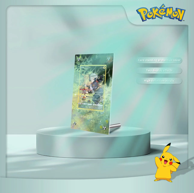 Pokémon Karten-Sammelrahmen Van Gogh Museum Pikachu Glurak Acryl-Sammelrahmen PTCG Geschenk Spielzeug Karten nicht enthalten