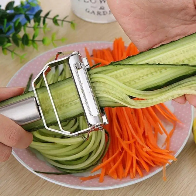 Stainless Steel Potato Cucumber Carrot Grater Julienne Peeler Vegetables Fruit Peeler Vegetable Slicer - product image from B