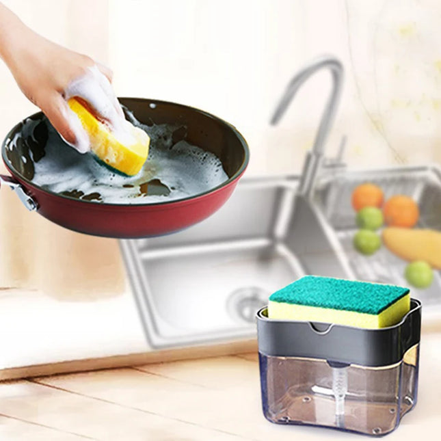 Kitchen Soap Dispenser with Sponge Tray