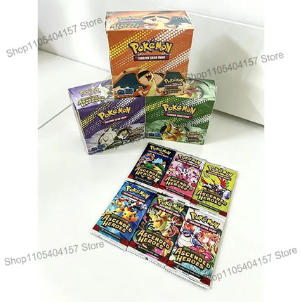 360Pcs Pokemon MEGA EVOLUTION Ascended Heroes TCG Expansion Booster Box Trade Card 36 Pack Box English Version