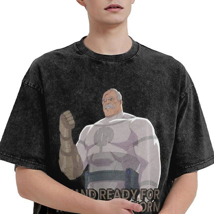 Conquest Invincible T Shirt Men's  Pure Cotton Awesome T-Shirts O Neck  Tee Shirt Short Sleeve Clothes Gift