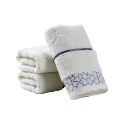 Lilac Cotton Towels Set - 1/4/6pcs 34x74cm/70x140cm Quick-Dry Thickened Bath Towels Embroidered for Adult Hotel Home Bathroom