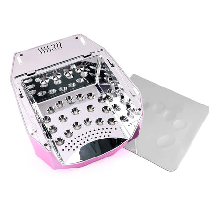 Popular Rose Gold Nail Product High Quality Professional 98W Nail Lamp UV LED with Battery Metal Base Gel Light for Salon Use