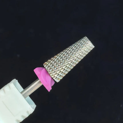 NotNoot 1pc Nail Drill Bit Carbide Cross Tapered Nail Bits 3/32" Nail Drill Accessories Manicure Gel Polish Removal Tool - XF