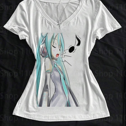 Emo Star Girl Y2k Tops Woman Clothing 90s Vintage Clothes for Women Gothic T-shirt Women's Cropped Graphic Tees Y2k Top Kpop