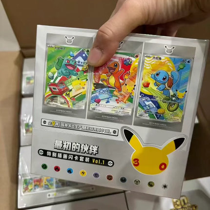 In Stock Original Pokemon PTCG Card First Partner SIR Set Vol.1 SV16.0 30th Anniversary Celebration Collectible Cards Toy Gift