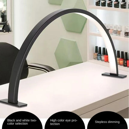 Dimmable U-shaped Nail Lamp 180-degree illumination Eye Protect Half Moon Nail Light Multi-functional Adjustable