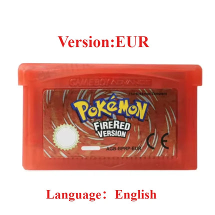 GBA Game Pokemon Series 32 Bit Video Game Cartridge Console Card Pokemon Emerald Ruby FireRed LeafGreen Sapphire Multi-language