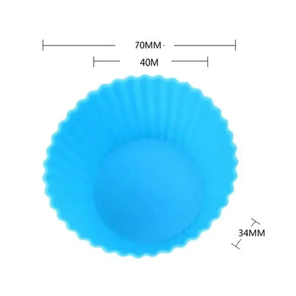 5/10/20/30pcs/lot Silicone Cake Mold Round Heart Shape Muffin Cupcake Baking Molds Home Kitchen Bakeware Resistant and Soft