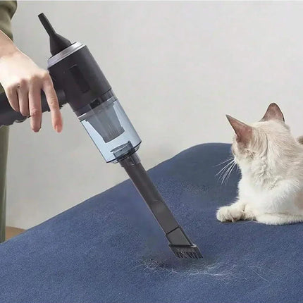 1PC Wireless Vacuum Cleaner 120W High Power Black Dual Use for Home And Car Powerful Portable Handheld Vacuum