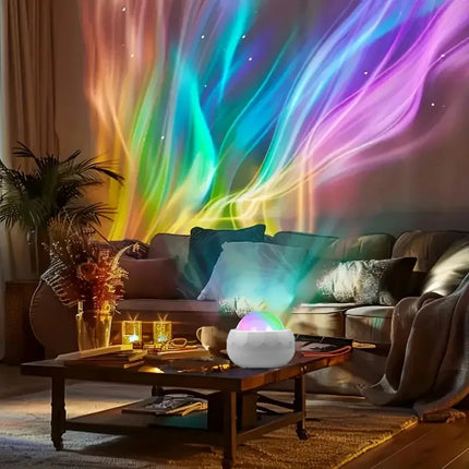 LED Atmosphere Night Light Northern Lights Starry Sky Projector Lamp Party Decoration Gifts Living Room Romantic Light Shadow