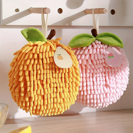 Soft Cute Absorbent Hand Towel, Hanging Kitchen Bathroom Thickened Hand Towel Cloth