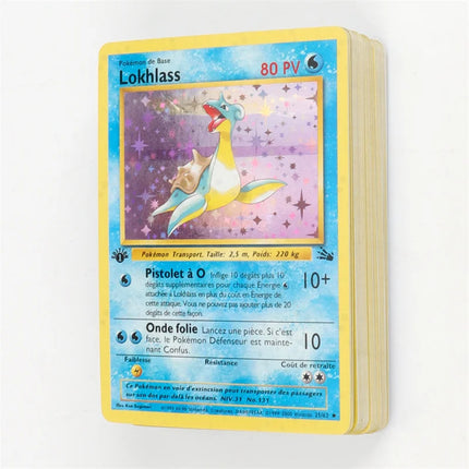 French Version 1996 Year Pokémon card first generation Charizard Pikachu Mewtwo Blastoise Collecting card toys 151Pcs boxed