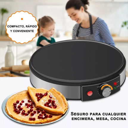 Electric Crepe Maker Machine Pancake Machine Batter Crepes Maker Kitchen Cooking Roti Tortilla Blintzes Pancakes Bacon Eggs