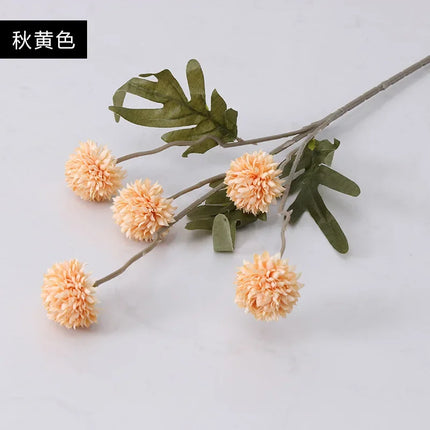 4pcs Artificial Flowers Dandelions Ornament Decorative Dandelion Bouquet Faux Dandelion Flowers Grace Plastic Bride Puff Ball