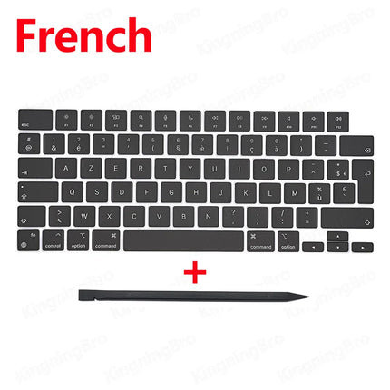 New Replacement Keyboard Keys Keycaps For Macbook Air 13" M2 A2681 Keycap Key Cap UK US RU ES FR IT DK NO DE KR PT HU 2022