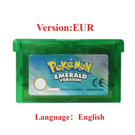 GBA Game Pokemon Series 32 Bit Video Game Cartridge Console Card Pokemon Emerald Ruby FireRed LeafGreen Sapphire Multi-language