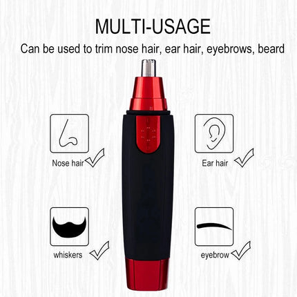 Battery-Powered 3-in-1 Grooming Trimmer – For Nose, Eyebrow & Ear Hair, Versatile All-in-One Tool