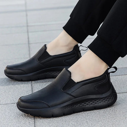 Autumn Soft Genuine Leather Men Shoes Soft Soled Casual Flat Women Outdoor Walking Comfort Fashion Soft Leather Shoes Loafers 48