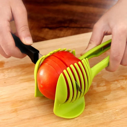Stainless Steel Kitchen Handheld Orange Lemon Slicer Tomato Cutting Clip Fruit Slicer Onion Slicer Kitchenitem - product imag