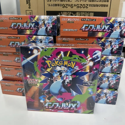 In Stock Pokemon Card Game Japanese M2 Mega Inferno X Booster Box Mega Charizard X Factory Sealed PTCG Collectible Cards Toy